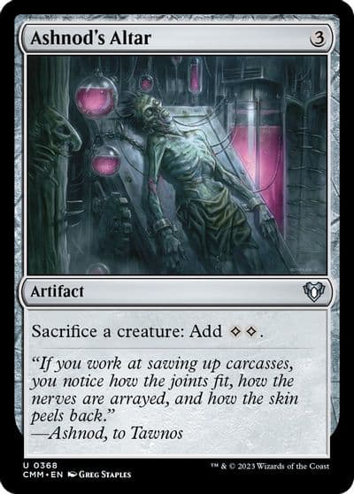 Ashnods Altar Commander Masters Magic card