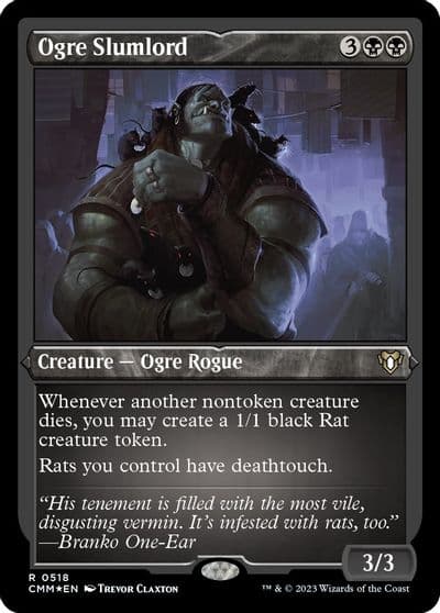 Ogre Slumlord Foil Etched Commander Masters Magic card