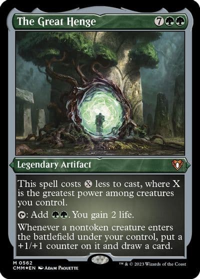 The Great Henge Foil Etched Commander Masters Magic card