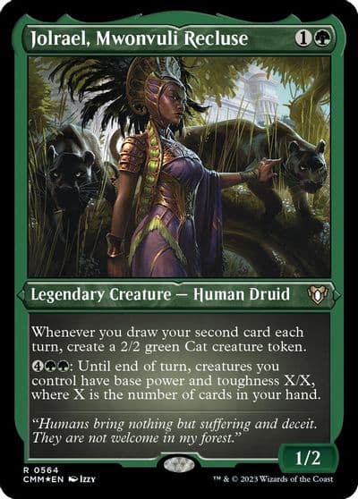 Jolrael Mwonvuli Recluse Foil Etched Commander Masters Magic card