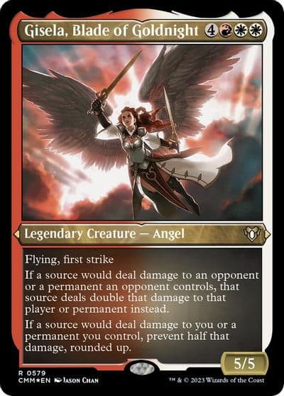 Gisela Blade of Goldnight Foil Etched Commander Masters Magic card