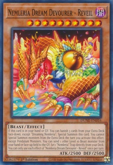 Nemleria Dream Devourer Reveil Duelist Nexus Yu-Gi-Oh! card