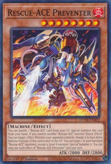 Rescue ACE Preventer Duelist Nexus Yu-Gi-Oh! card