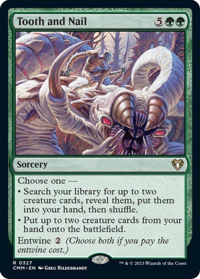 Tooth and Nail Commander Masters Magic card