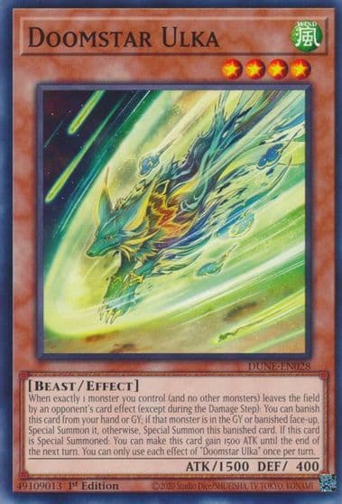 Doomstar Ulka Duelist Nexus Yu-Gi-Oh! card
