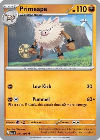 Primeape (Cosmos Holo) Miscellaneous Cards & Products Pokemon card