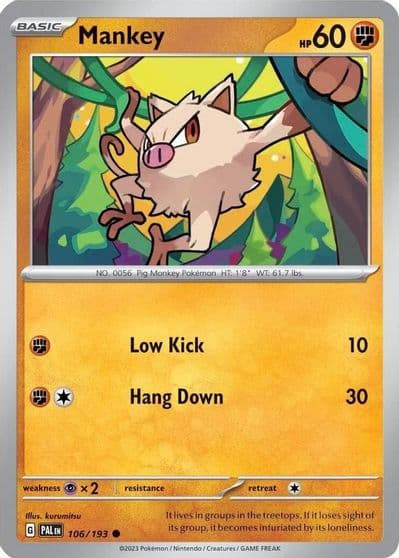 Mankey (Cosmos Holo) Miscellaneous Cards & Products Pokemon card