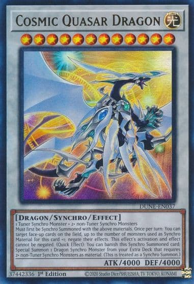 Cosmic Quasar Dragon Duelist Nexus Yu-Gi-Oh! card