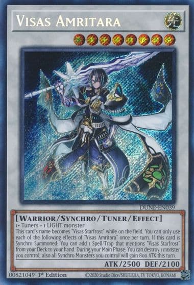 Visas Amritara Duelist Nexus Yu-Gi-Oh! card