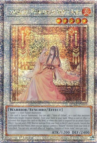 Angelica Princess of Noble Arms Quarter Century Secret Rare Duelist Nexus Yu-Gi-Oh! card