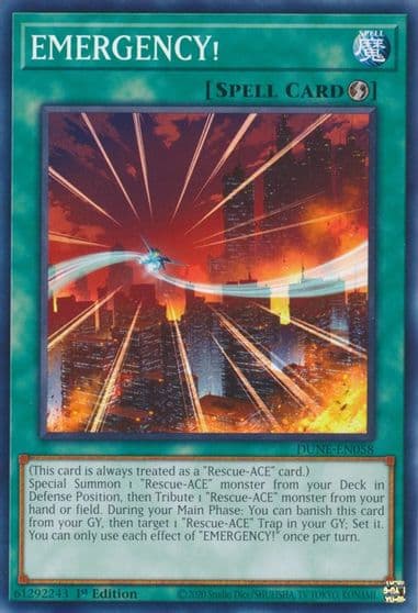 EMERGENCY Duelist Nexus Yu-Gi-Oh! card