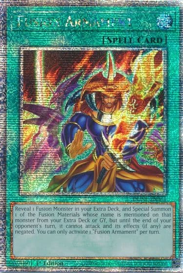 Fusion Armament Quarter Century Secret Rare Duelist Nexus Yu-Gi-Oh! card