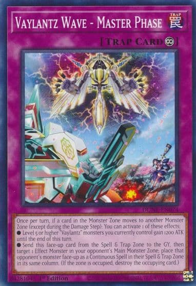 Vaylantz Wave Master Phase Duelist Nexus Yu-Gi-Oh! card