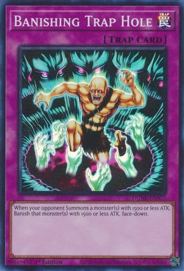 Banishing Trap Hole Duelist Nexus Yu-Gi-Oh! card