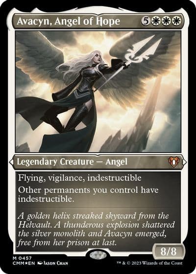 Avacyn Angel of Hope Foil Etched Commander Masters Magic card