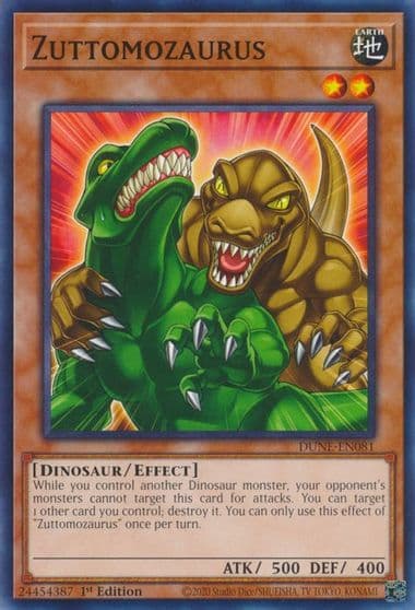 Zuttomozaurus Duelist Nexus Yu-Gi-Oh! card