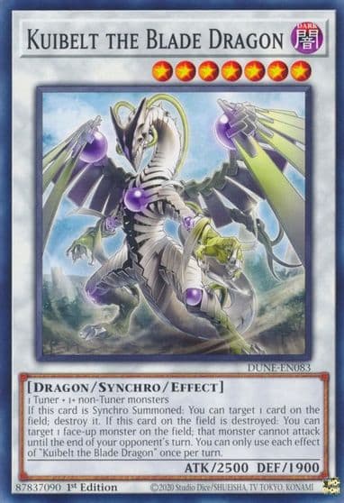 Kuibelt the Blade Dragon Duelist Nexus Yu-Gi-Oh! card
