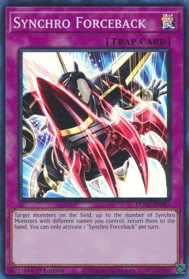 Synchro Forceback Duelist Nexus Yu-Gi-Oh! card