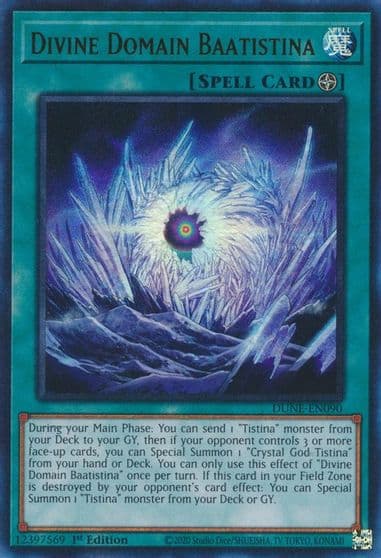 Divine Domain Baatistina Duelist Nexus Yu-Gi-Oh! card