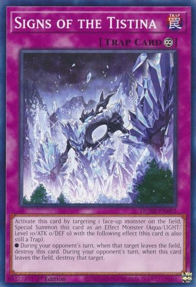 Signs of the Tistina Duelist Nexus Yu-Gi-Oh! card