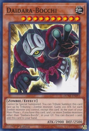 Daidara Bocchi Duelist Nexus Yu-Gi-Oh! card