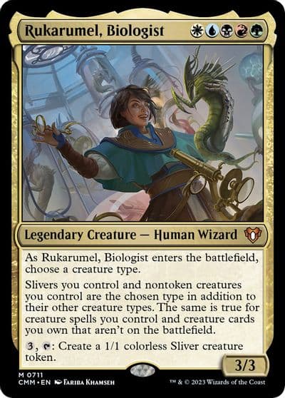 Rukarumel Biologist Commander Masters Magic card