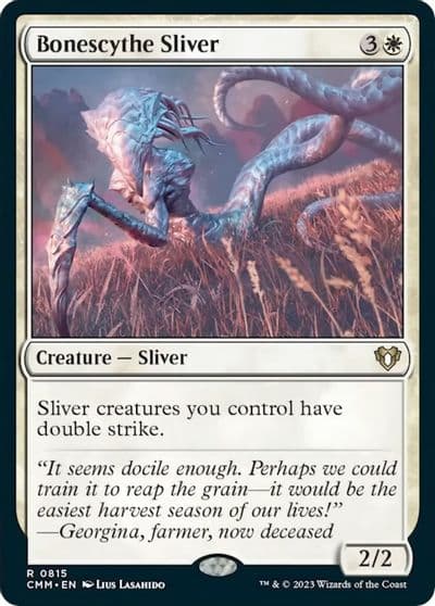 Bonescythe Sliver Commander Masters Magic card