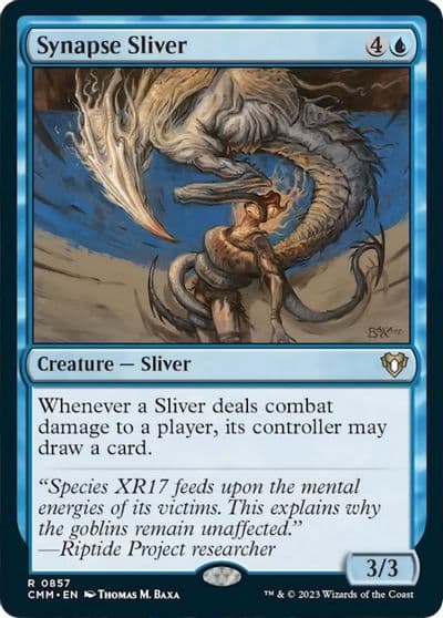 Synapse Sliver Commander Masters Magic card