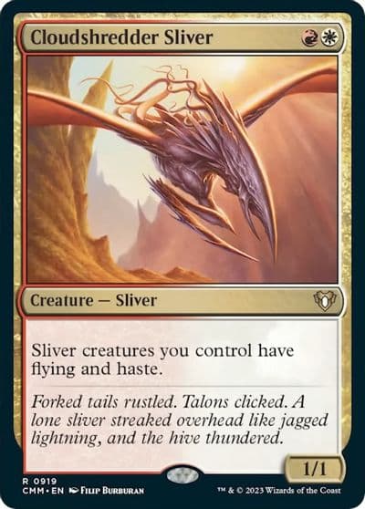 Cloudshredder Sliver Commander Masters Magic card