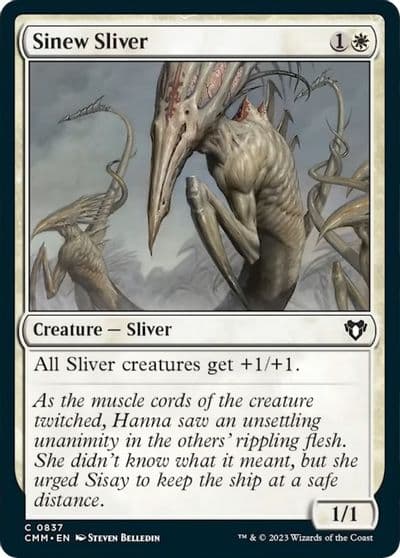 Sinew Sliver Commander Masters Magic card