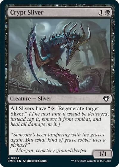 Crypt Sliver Commander Masters Magic card