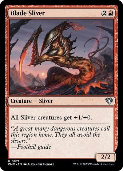 Blade Sliver Commander Masters Magic card