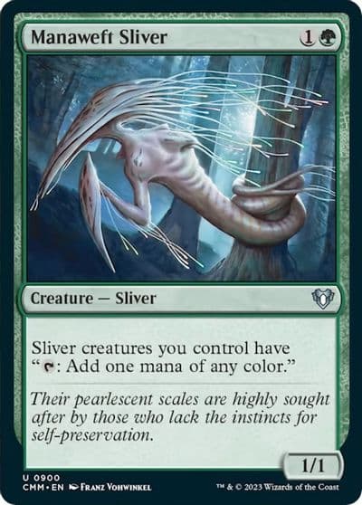 Manaweft Sliver Commander Masters Magic card