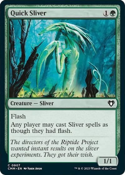 Quick Sliver Commander Masters Magic card