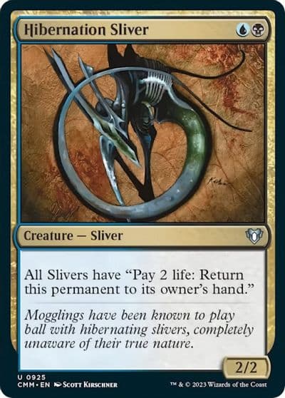 Hibernation Sliver Commander Masters Magic card