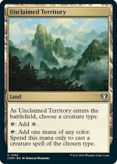 Unclaimed Territory Commander Masters Magic card