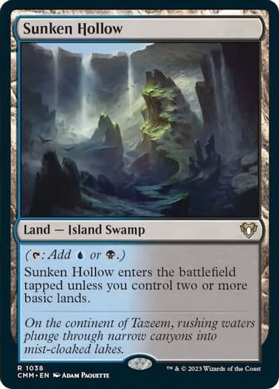 Sunken Hollow Commander Masters Magic card