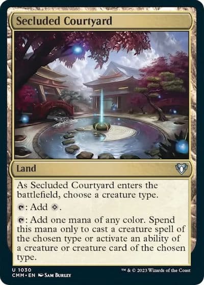 Secluded Courtyard Commander Masters Magic card
