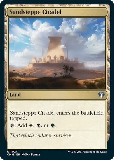 Sandsteppe Citadel Commander Masters Magic card