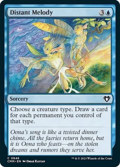Distant Melody Commander Masters Magic card