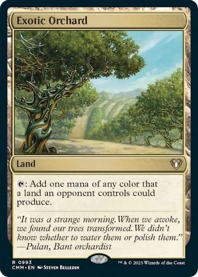 Exotic Orchard Commander Masters Magic card