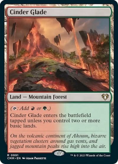 Cinder Glade Commander Masters Magic card
