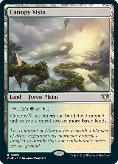 Canopy Vista Commander Masters Magic card