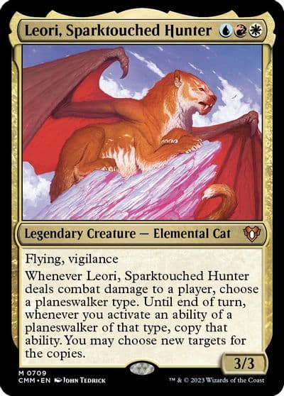 Leori Sparktouched Hunter Commander Masters Magic card