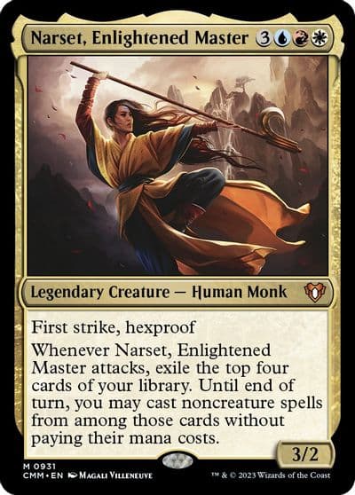 Narset Enlightened Master Commander Masters Magic card