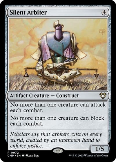 Silent Arbiter Commander Masters Magic card