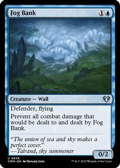 Fog Bank Commander Masters Magic card