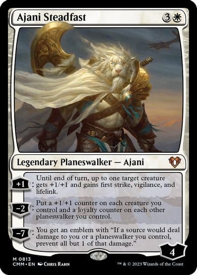 Ajani Steadfast Commander Masters Magic card