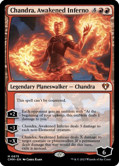Chandra Awakened Inferno Commander Masters Magic card