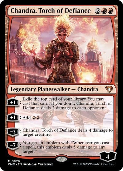 Chandra Torch of Defiance Commander Masters Magic card